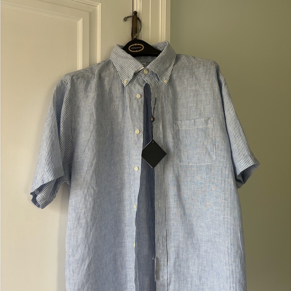 Brooks Brothers Blue Striped Button Down Shirt